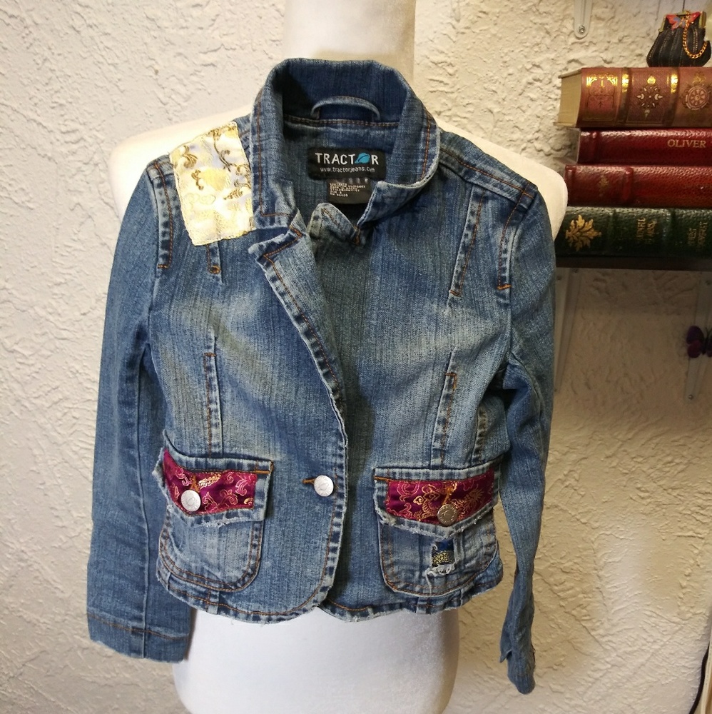 Tractor Jeans kids small jean jacket